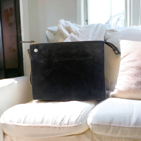 White House Black Market Black Wristlet Purse - Picture 2 of 6